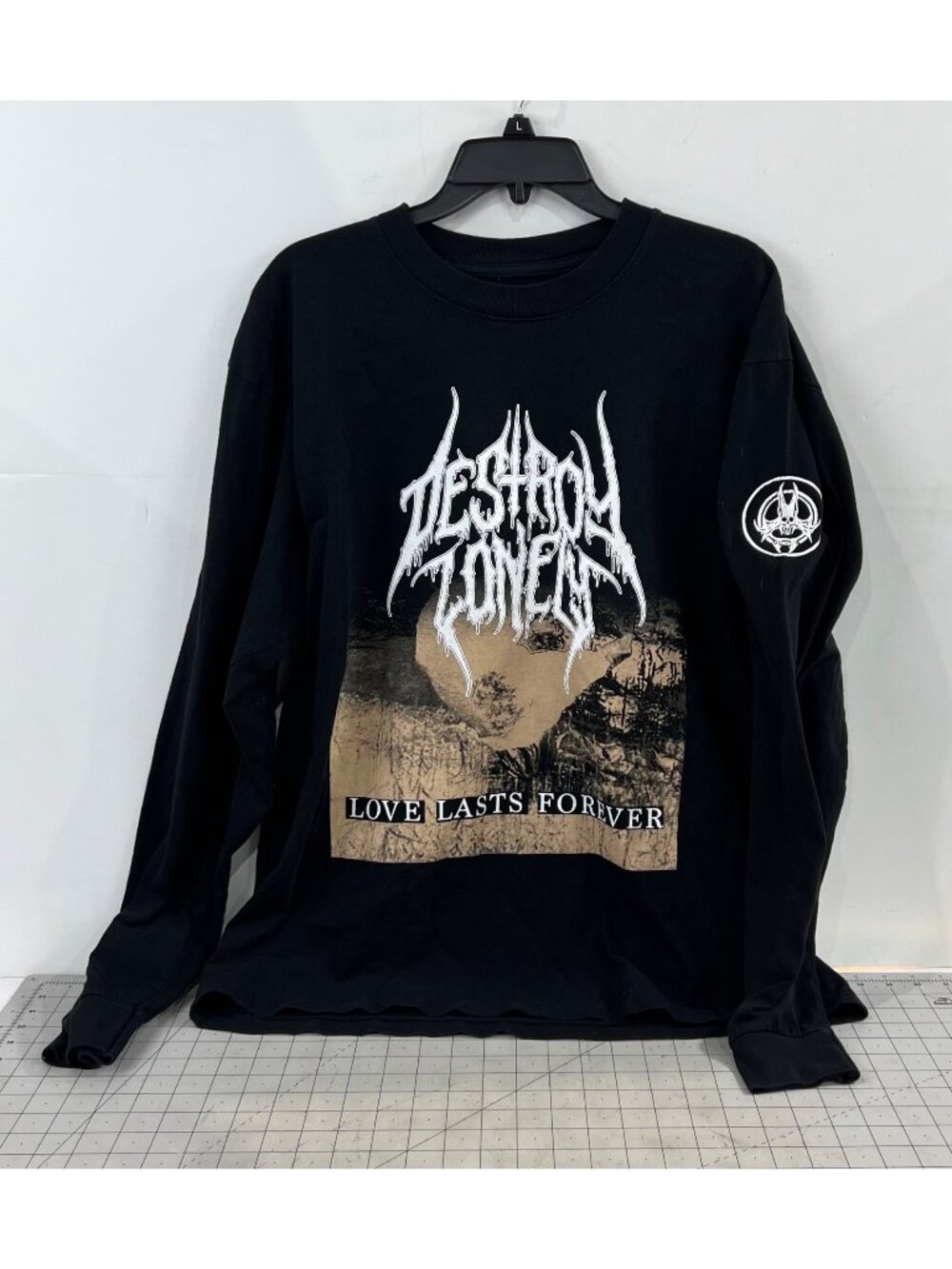 Destroy Lonely Love Lasts Forever Long Sleeve Tour Shirt Black Men’s Sz. L 2024